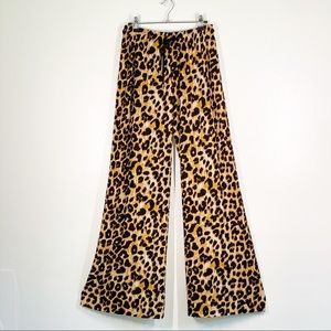 Leopard Print Palazzo Pants